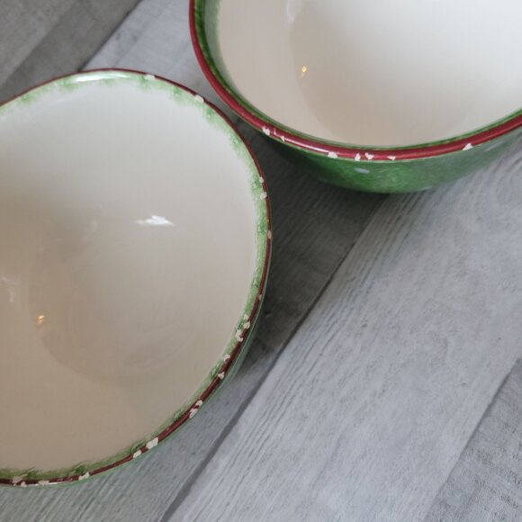 The Cellar Holiday Cabin Ceramic Bowls Set Of 2 - Picture 7 of 11